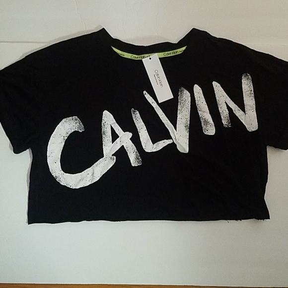 calvin klein performance crop top